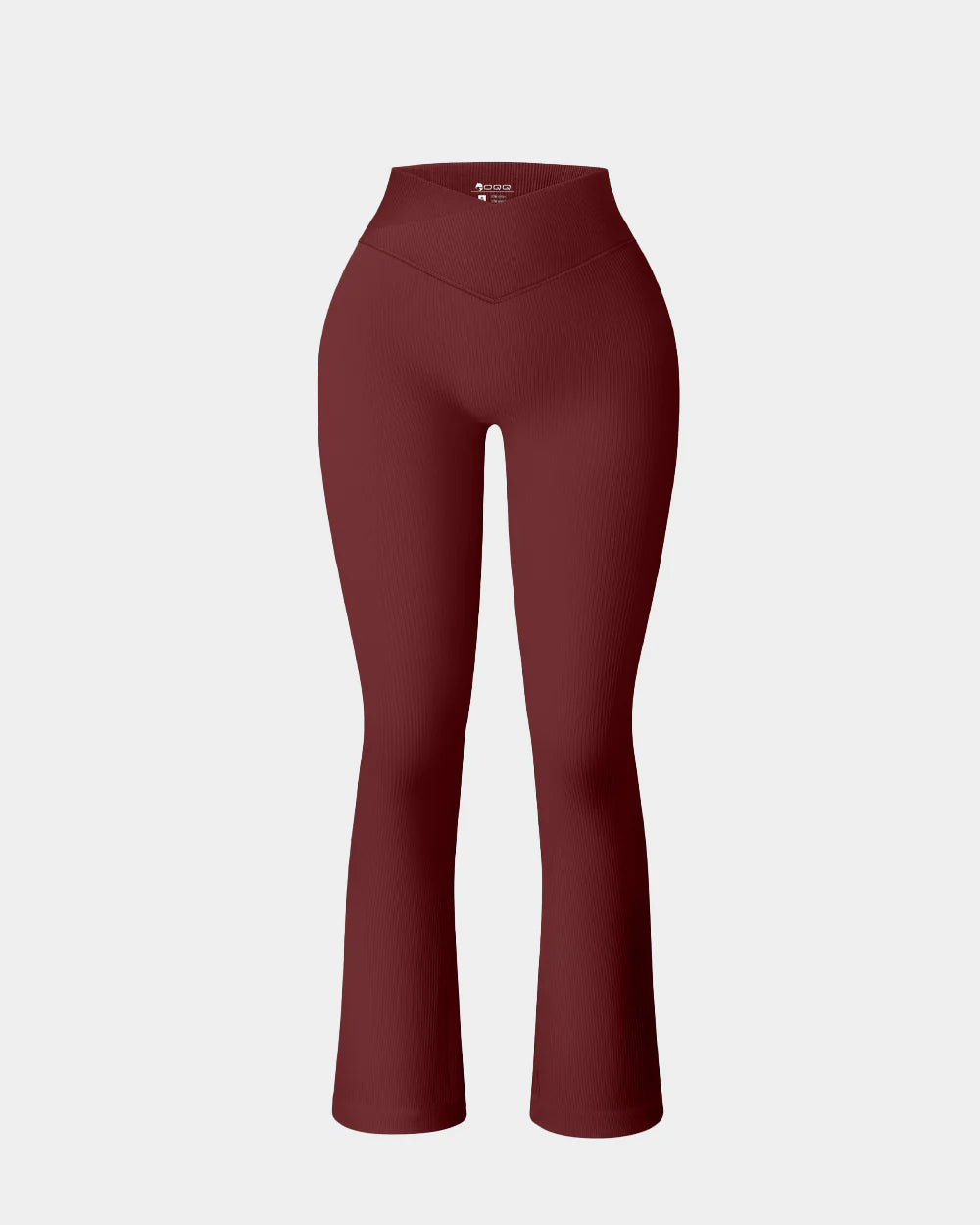 OQ501 - Ribbed Cross Over High Waist Lounge Pants