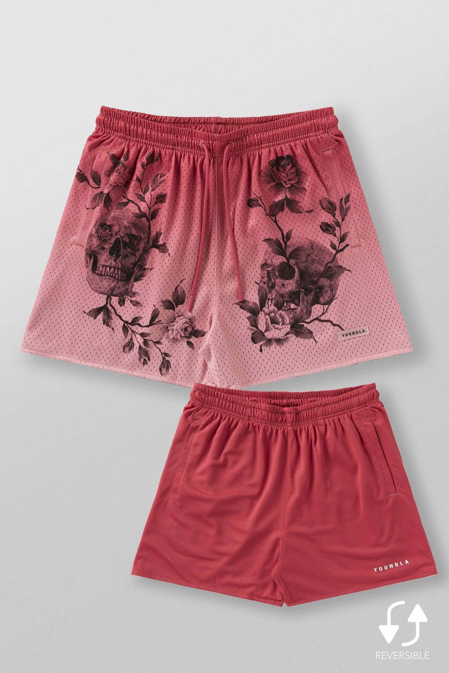 1111 - Skulls & Roses Reversible Shorts