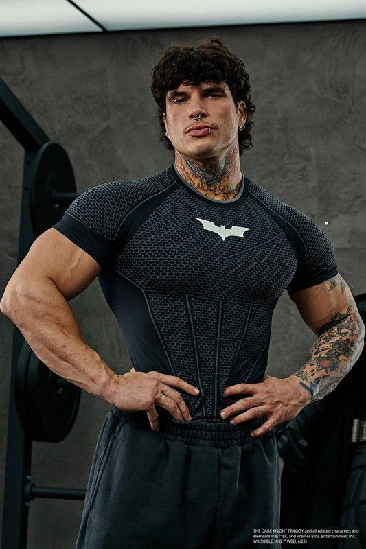 4259 Batman Compression Tee - All Black