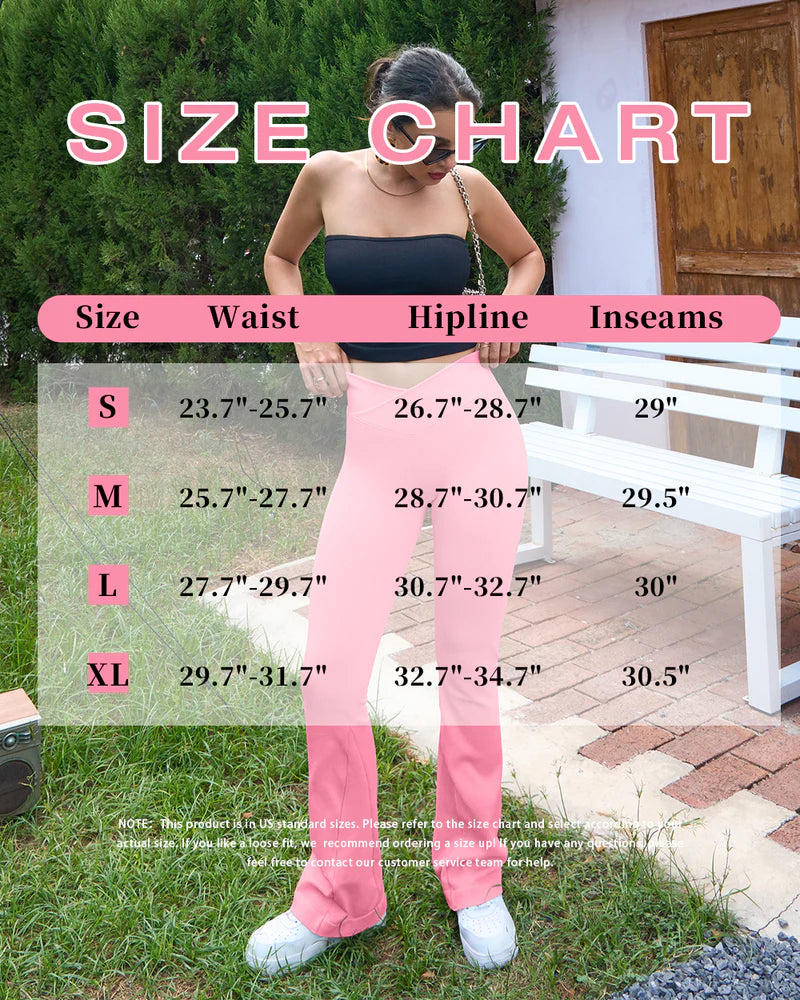 OQ503 - High Waist Stretch Casual Soft Straight Leg Bottoms