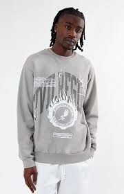 524-123 Burning Soul Crewneck Fleeche