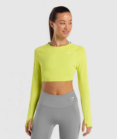 B1A3G - Training Long Sleeve Crop Top