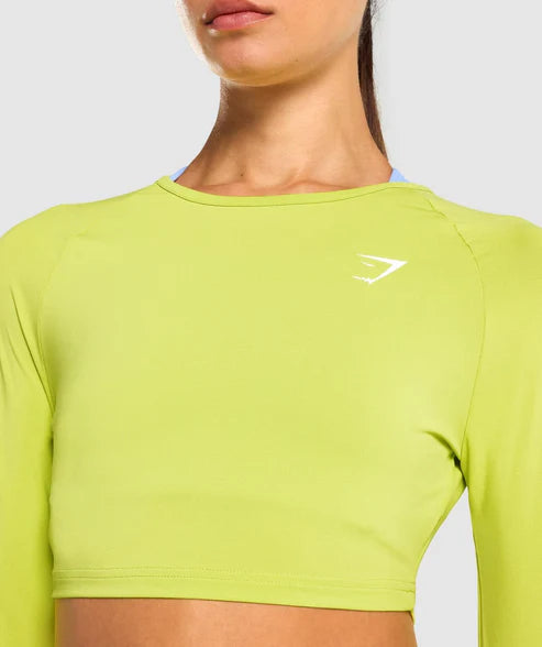 B1A3G - Training Long Sleeve Crop Top