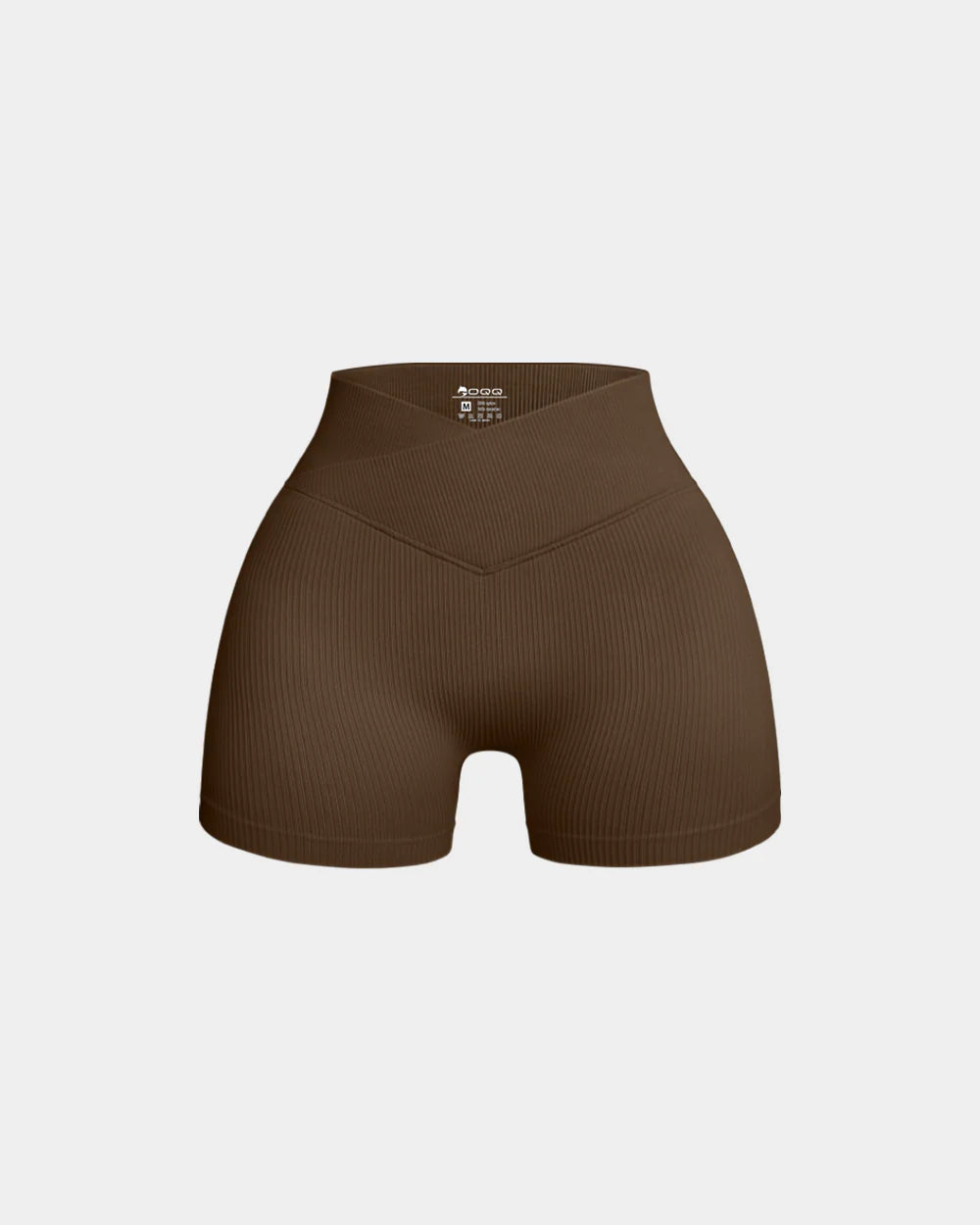 OQ400 - High Waist Cross Over Athletic Shorts