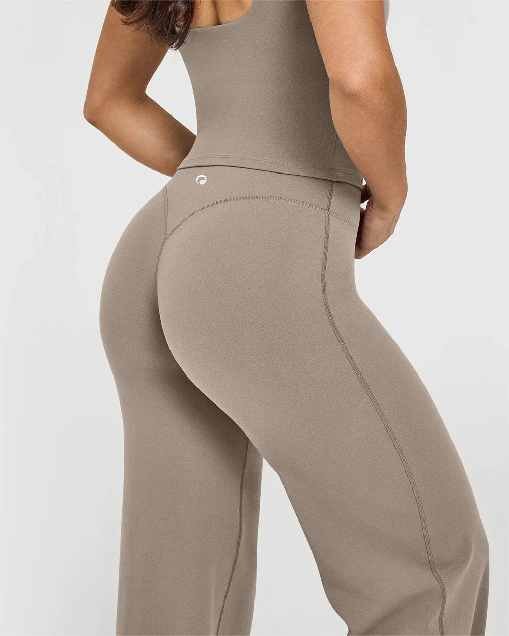 OQ503 - High Waist Stretch Casual Soft Straight Leg Bottoms