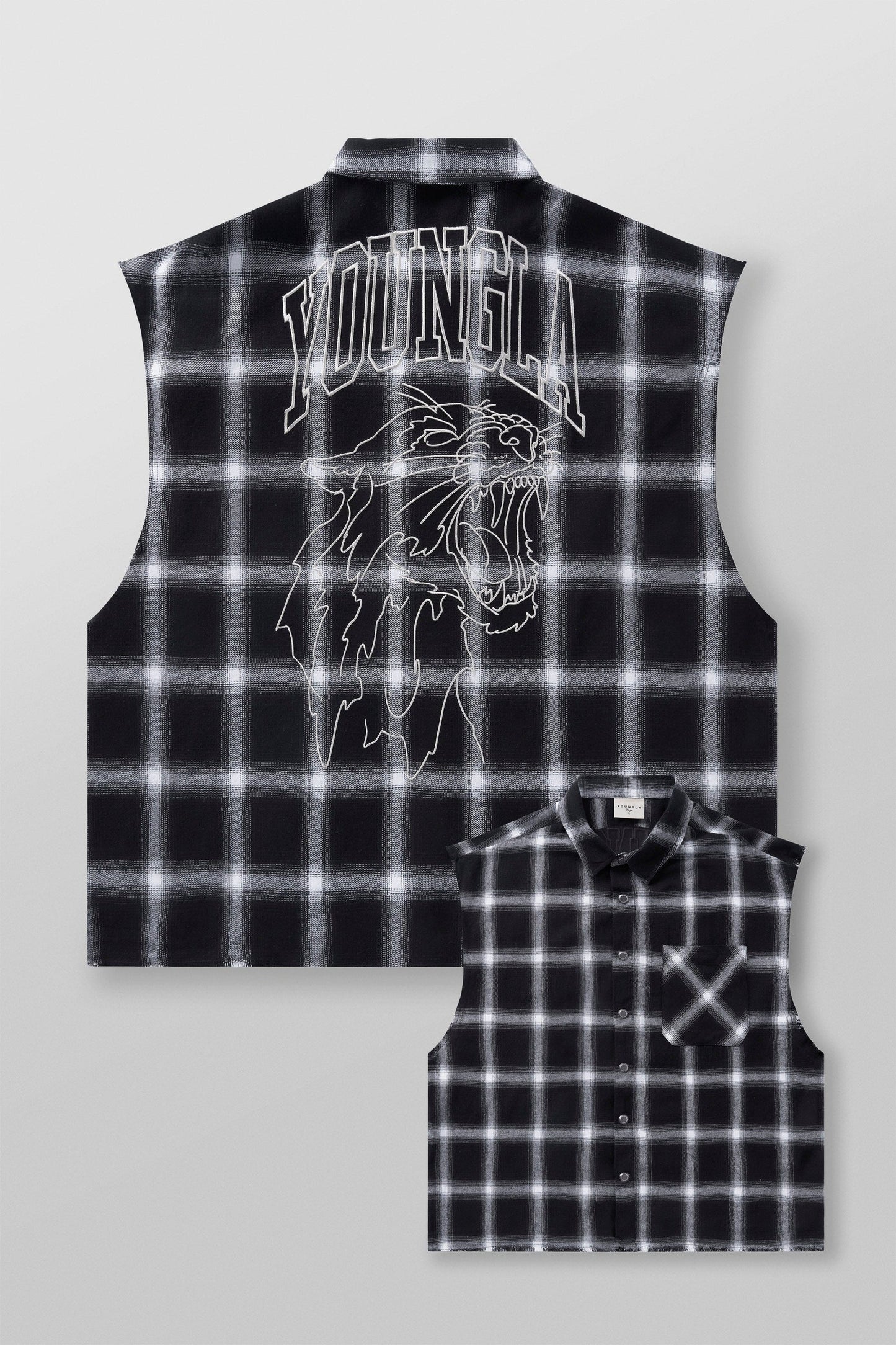3025 - Cut-Off Flannels Black