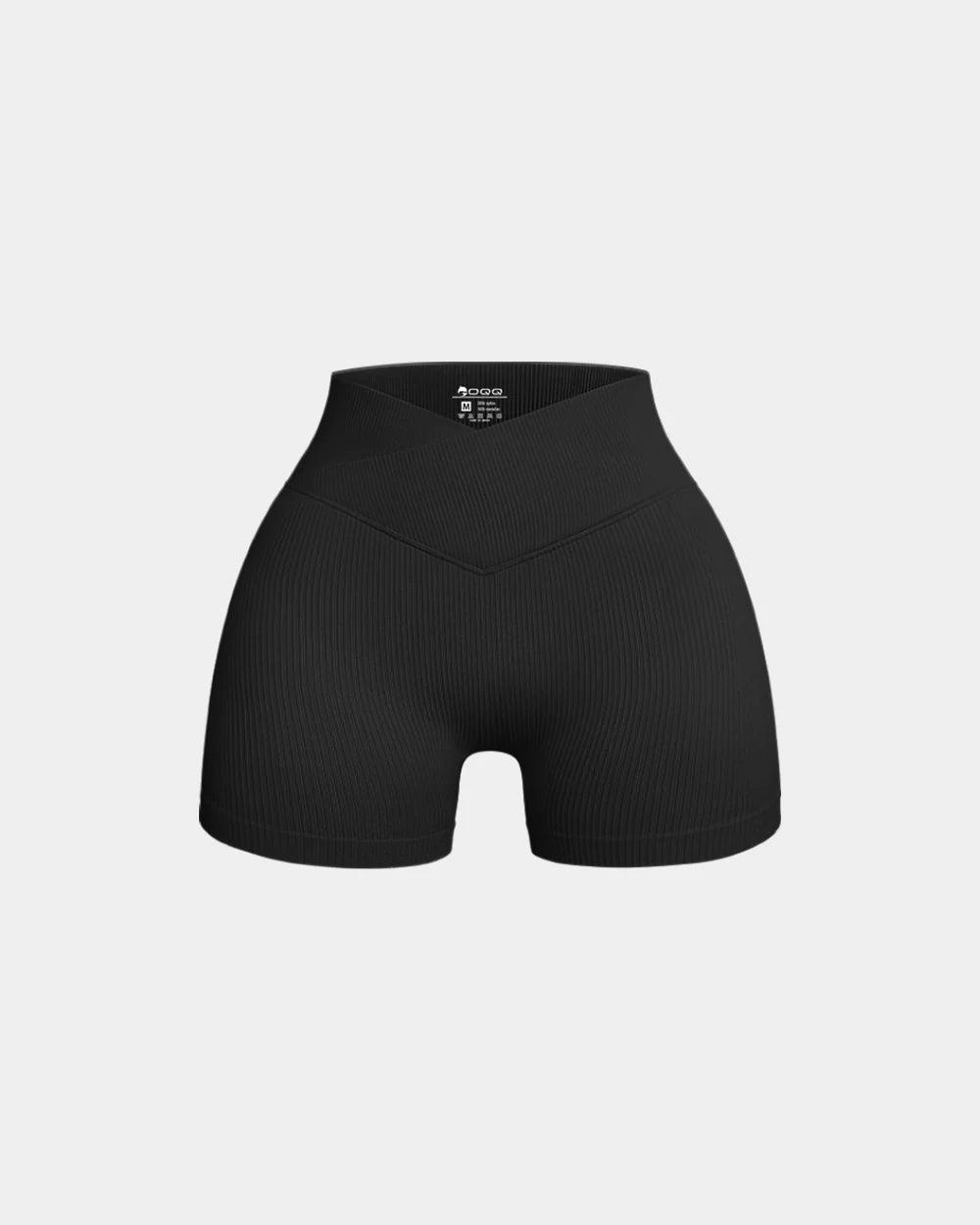 OQ400 - High Waist Cross Over Athletic Shorts