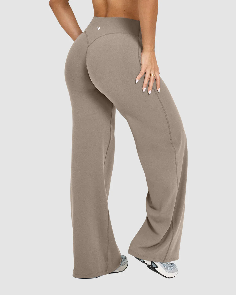 OQ503 - High Waist Stretch Casual Soft Straight Leg Bottoms