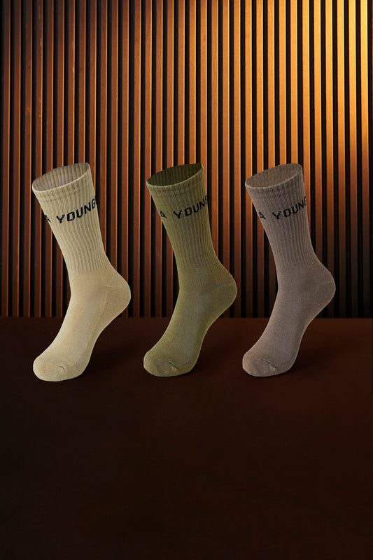 714 - Earthy Socks Set 3 Pack