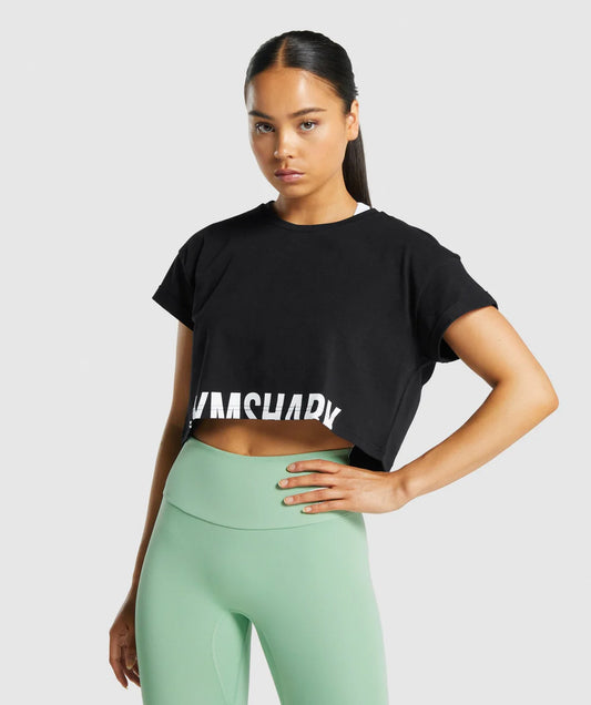 B1A6W - Fraction Crop Top
