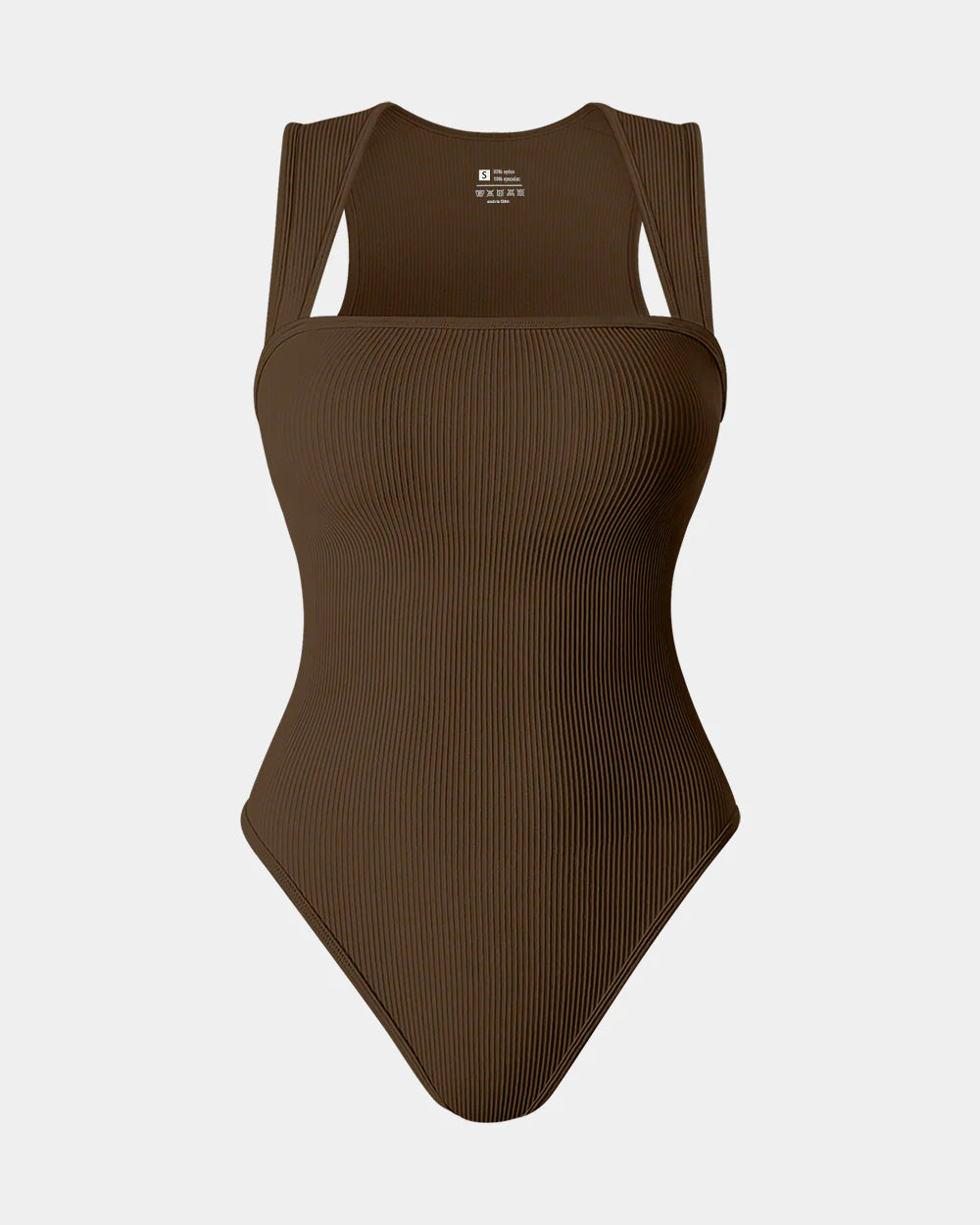 OQ301 - Strappy Square Neck Sleeveless Tummy Control Tank Tops Bodysuits