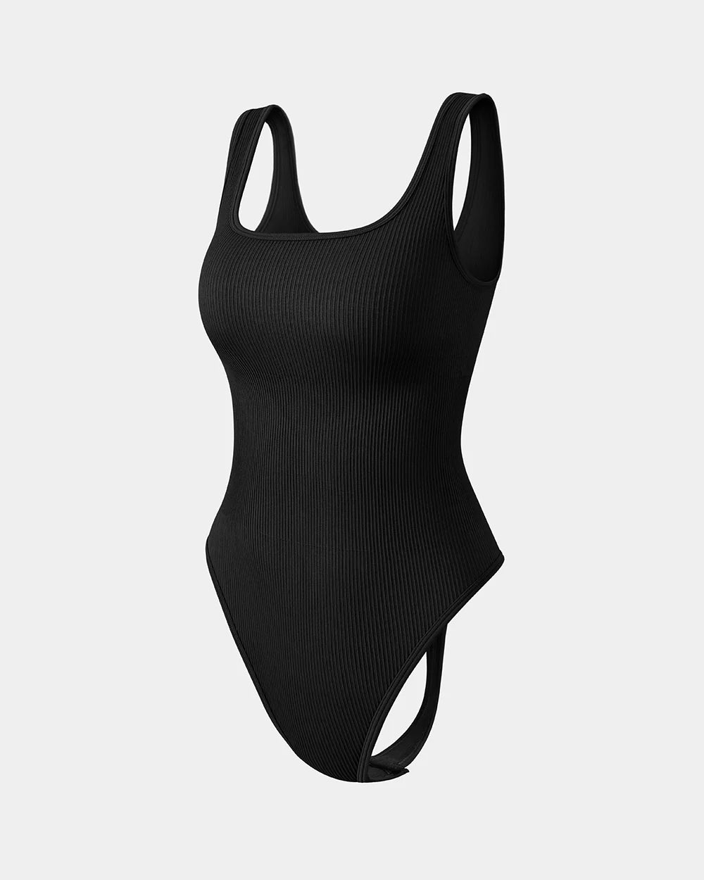 OQ300 - Sleeveless Square Neck Thongs Bodysuits