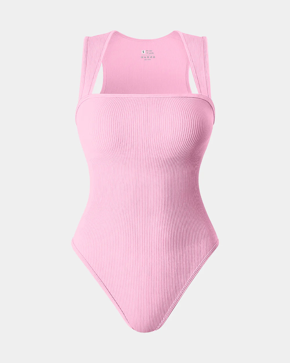 OQ301 - Strappy Square Neck Sleeveless Tummy Control Tank Tops Bodysuits