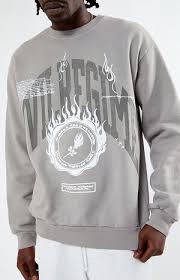 524-123 Burning Soul Crewneck Fleeche