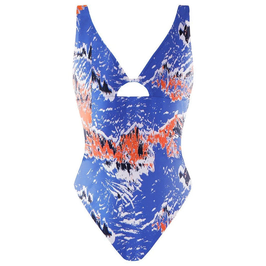 GLSM5095 - Eco-Friendly Womens Blue/Orange Swimsuit