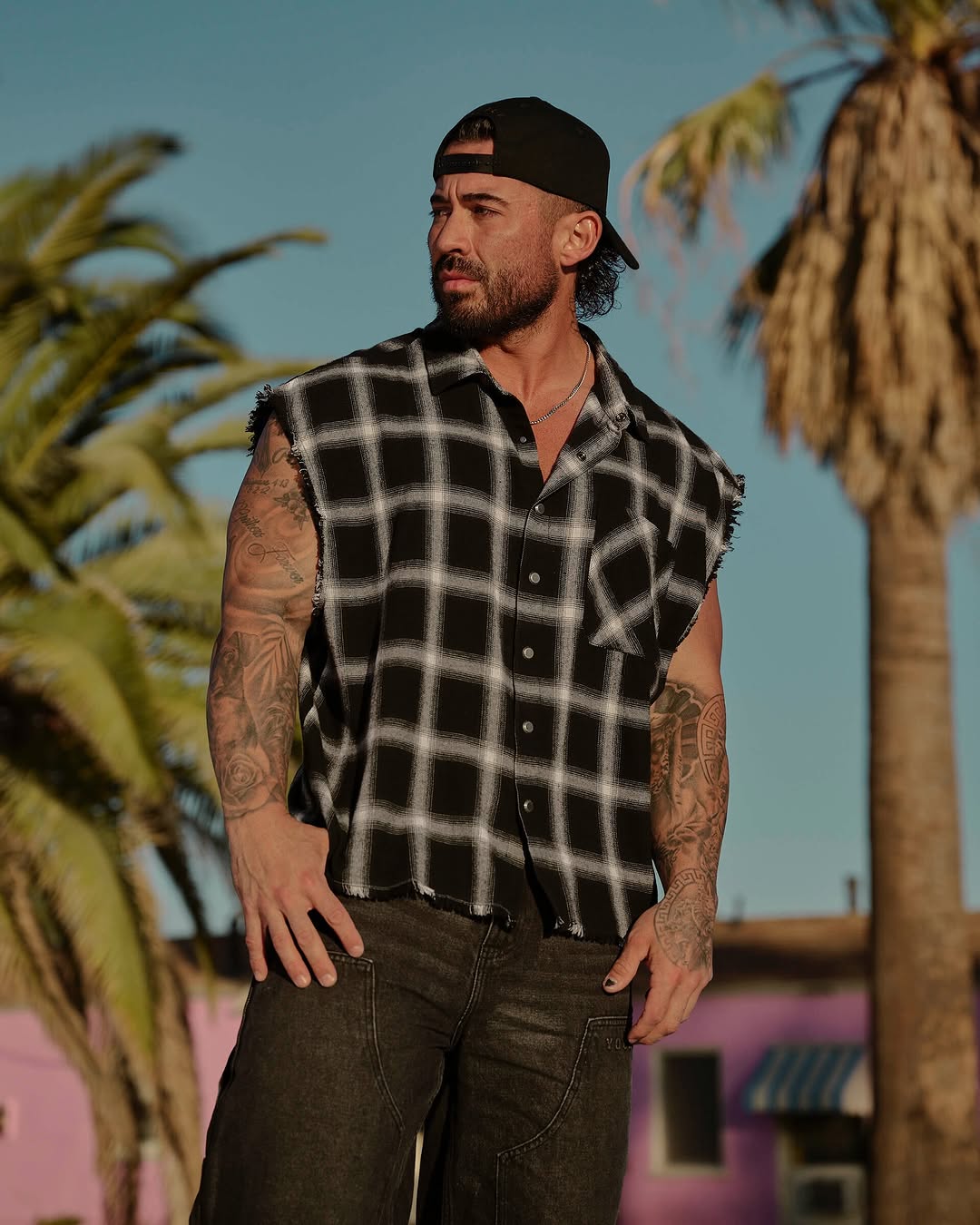 3025 - Cut-Off Flannels Black