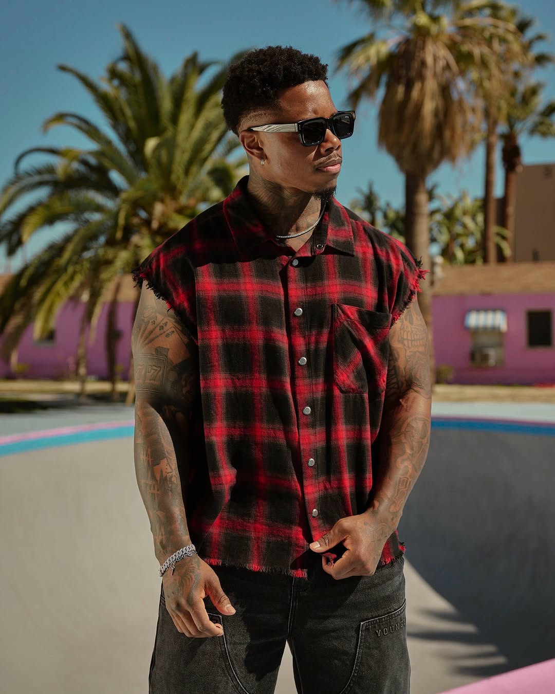 3025 - Cut-Off Flannels Black