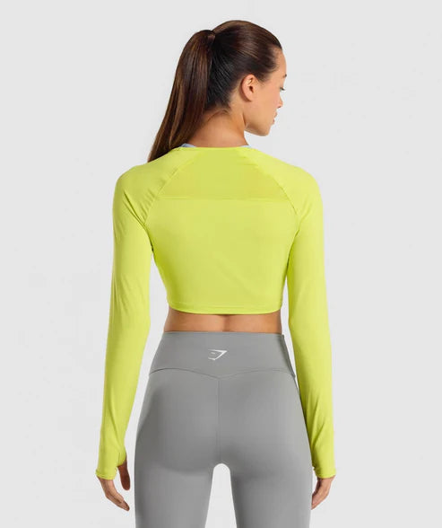 B1A3G - Training Long Sleeve Crop Top